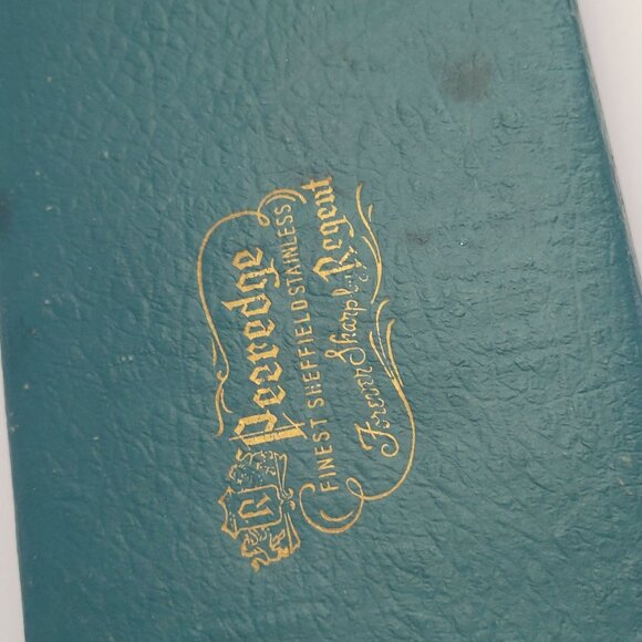 Vintage Peeredge Carving Set With Antler Handles By Regent Sheffield - Picture 5 of 5